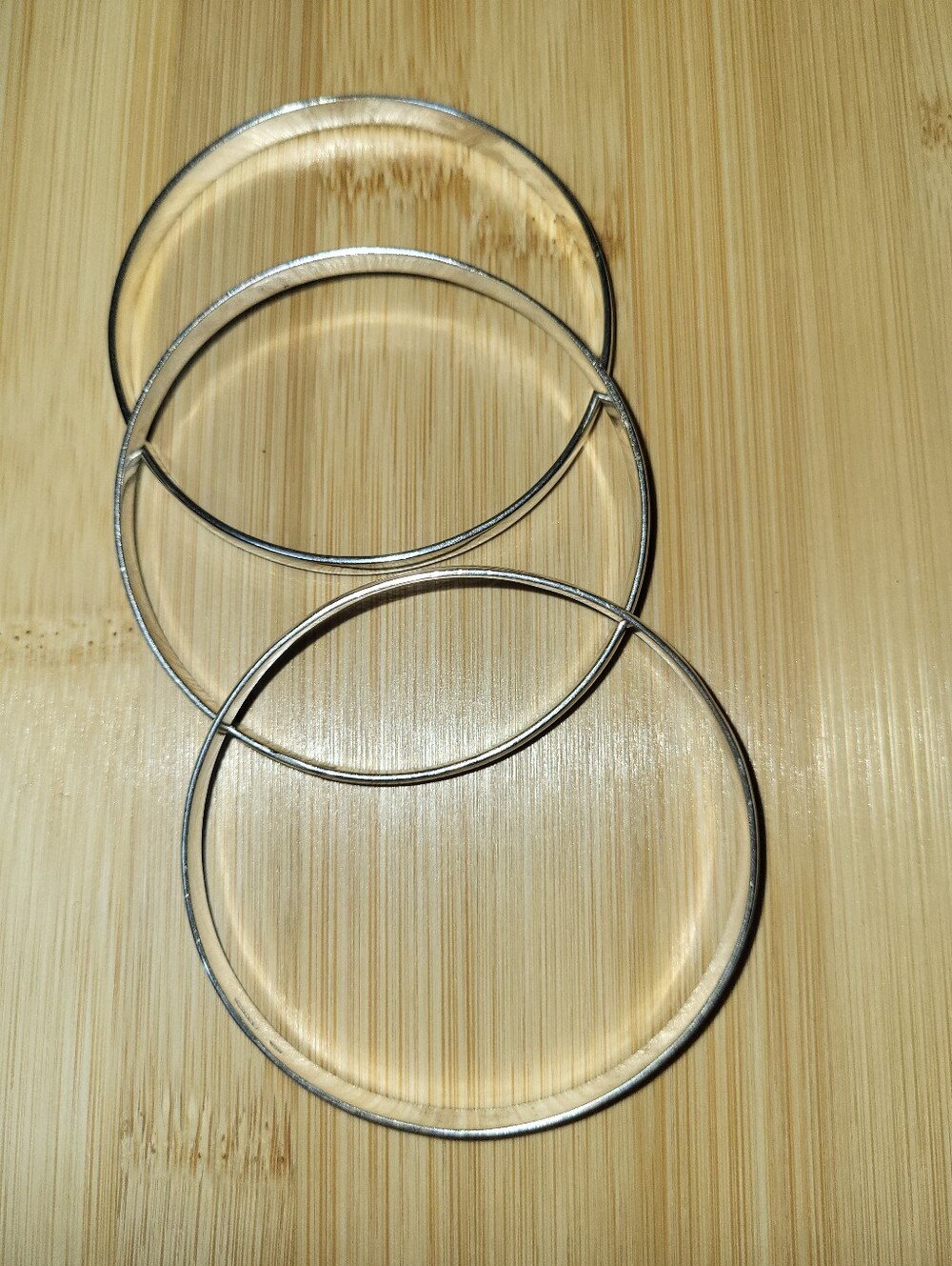 925 Silver Bangles From Mexico. Set Of 3